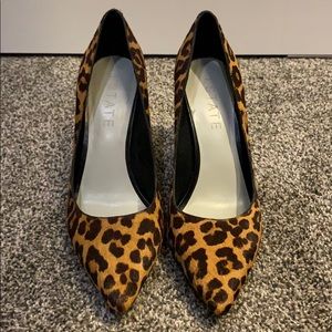 Jaguar print 4 inch heels